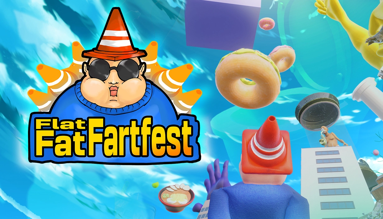 flat fat fartfest logo